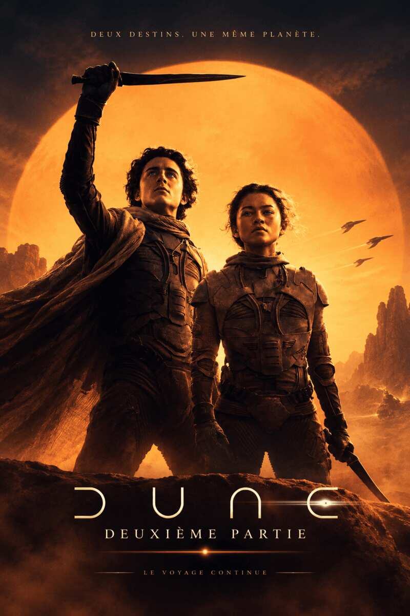 Affiche VOD Dune Deuxième Partie en streaming 4K Ultra HD sur Castii